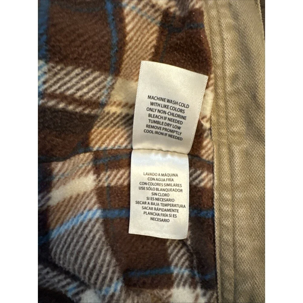 Cody James Boys Western Boys Jacket XL Tan Fleece Lined Canvas Barn Cowboy Ranch